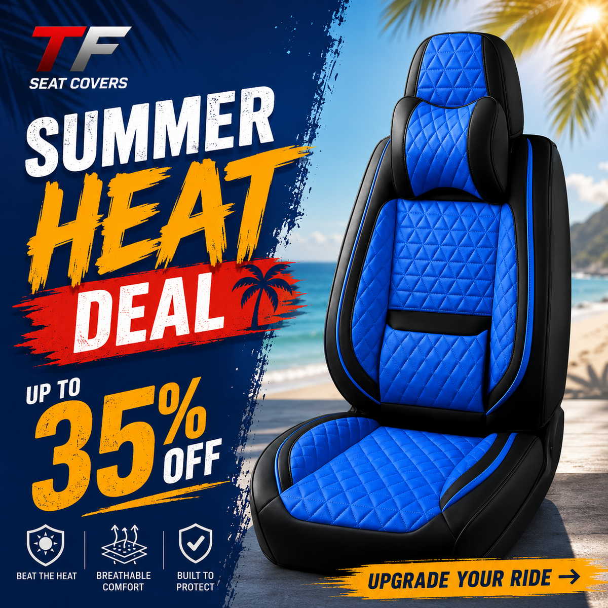 TF Seat Cover | Custom Fit for Cars, SUVs & Trucks